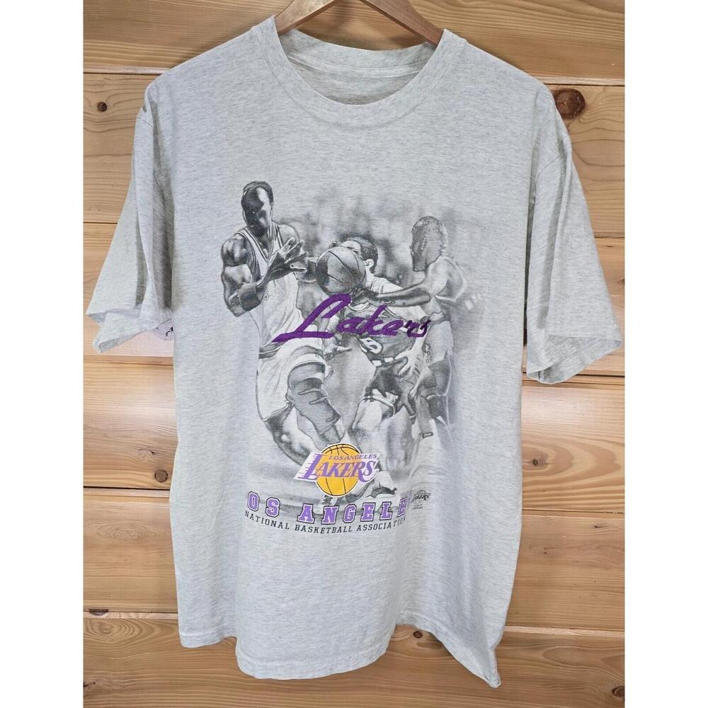 Vtg Los Angeles Lakers T Shirt Men Xl Basketball Ed Stain Read